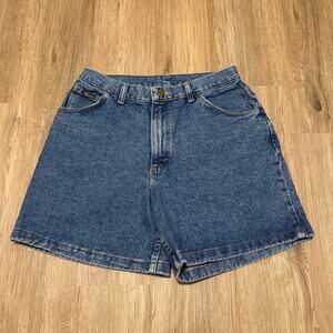 Vintage Wrangler Classic Medium Wash Shorts Women’s Size 12 Retro 100% Cotton